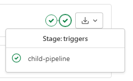 all child pipelines put together in 1 job